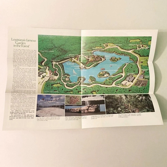 Vintage Lot of 4 Louisiana Brochures  Hodges Gardens Natchitoches Vernon Parish - Picture 10 of 16